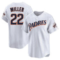 Rebec S.Diego Padres #22 Mason Miller Player White Cooperstown Collection Limited Home Stitched Jerseys