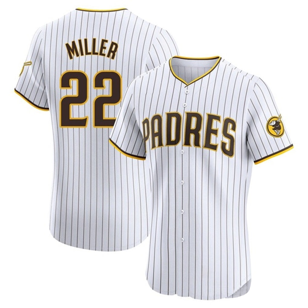 Rebec S.Diego Padres #22 Mason Miller Player White Home Limited Elite Stitched Jerseys