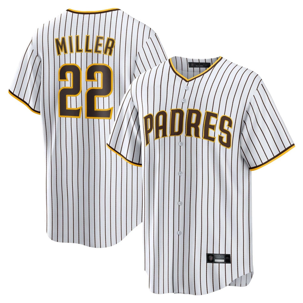 Rebec S.Diego Padres #22 Mason Miller Player White Home Limited Game Stitched Jerseys