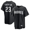 Rebec S.Diego Padres #23 Fernando Tatis Jr Player Black Home Game Stitched Jerseys