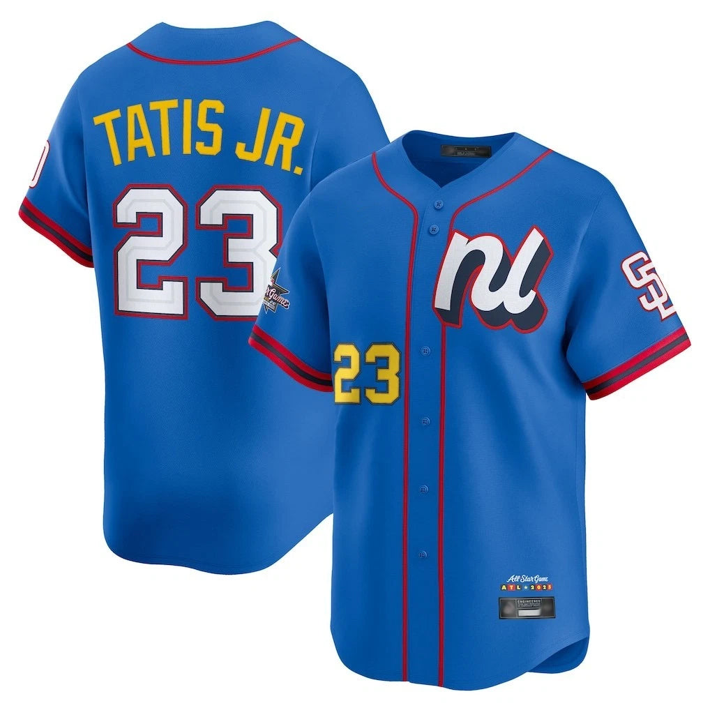 Rebec S.Diego Padres #23 Fernando Tatis Jr Player Blue National League All-Star Game Limited Stitched Jerseys