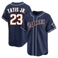 Rebec S.Diego Padres #23 Fernando Tatis Jr Player Navy Cooperstown Collection Limited Home Stitched Jerseys