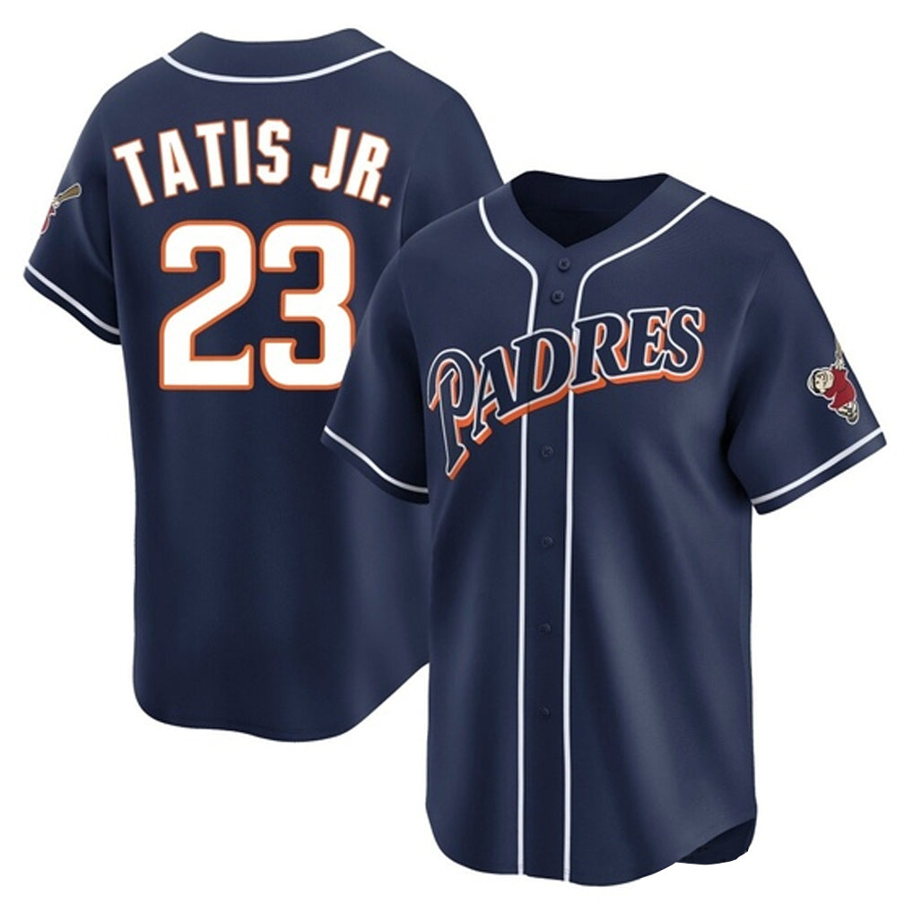 Rebec S.Diego Padres #23 Fernando Tatis Jr Player Navy Cooperstown Collection Limited Home Stitched Jerseys