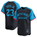 Rebec S.Diego Padres #23 Fernando Tatis Jr Player Navy National League All-Star Game Limited Stitched Jerseys