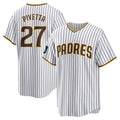Rebec S.Diego Padres #27 Nick Pivetta Player White Home Game Stitched Jerseys