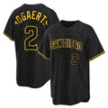 Rebec S.Diego Padres #2 Xander Bogaerts Player Black Snake Skin City Home Game Stitched Jerseys
