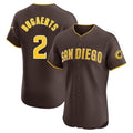 Rebec S.Diego Padres #2 Xander Bogaerts Player Brown Home Limited Elite Stitched Jerseys