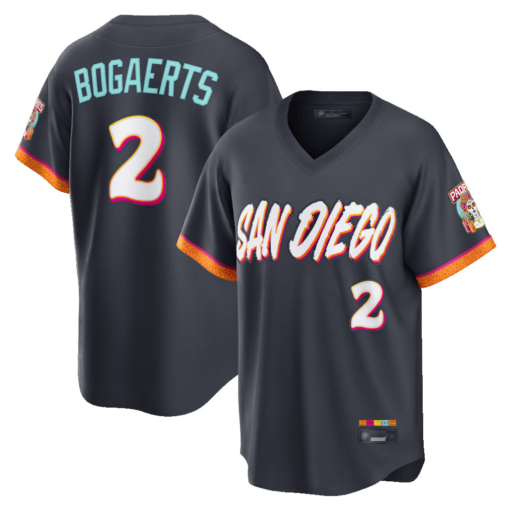 Rebec S.Diego Padres #2 Xander Bogaerts Player Obsidian 2026 City Connect Home Limited T-shirt Stitched Jerseys