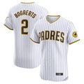 Rebec S.Diego Padres #2 Xander Bogaerts Player White Home Limited Elite Stitched Jerseys