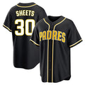 Rebec S.Diego Padres #30 Gavin Sheets Player Black 2026 Fashion Home Stitched Jerseys