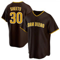Rebec S.Diego Padres #30 Gavin Sheets Player Brown Home Game Stitched Jerseys