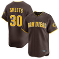 Rebec S.Diego Padres #30 Gavin Sheets Player Brown Home Limited Stitched Jerseys