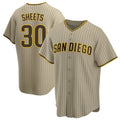 Rebec S.Diego Padres #30 Gavin Sheets Player Khaki Home Game Stitched Jerseys