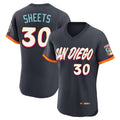 Rebec S.Diego Padres #30 Gavin Sheets Player Obsidian 2026 City Connect Home Limited Elite T-shirt Stitched Jerseys