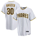 Rebec S.Diego Padres #30 Gavin Sheets Player White Home Limited Game Stitched Jerseys
