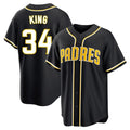 Rebec S.Diego Padres #34 Michael King Player Black 2026 Fashion Home Stitched Jerseys