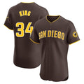 Rebec S.Diego Padres #34 Michael King Player Brown Home Limited Elite Stitched Jerseys