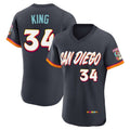 Rebec S.Diego Padres #34 Michael King Player Obsidian 2026 City Connect Home Limited Elite T-shirt Stitched Jerseys