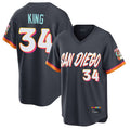 Rebec S.Diego Padres #34 Michael King Player Obsidian 2026 City Connect Home Limited T-shirt Stitched Jerseys