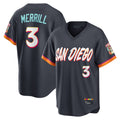 Rebec S.Diego Padres #3 Jackson Merrill Player Obsidian 2026 City Connect Home Limited T-shirt Stitched Jerseys