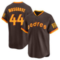 Rebec S.Diego Padres #44 Joe Musgrove Player Brown Home Cooperstown Collection Replica Game Stitched Jerseys