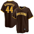 Rebec S.Diego Padres #44 Joe Musgrove Player Brown Home Game Stitched Jerseys