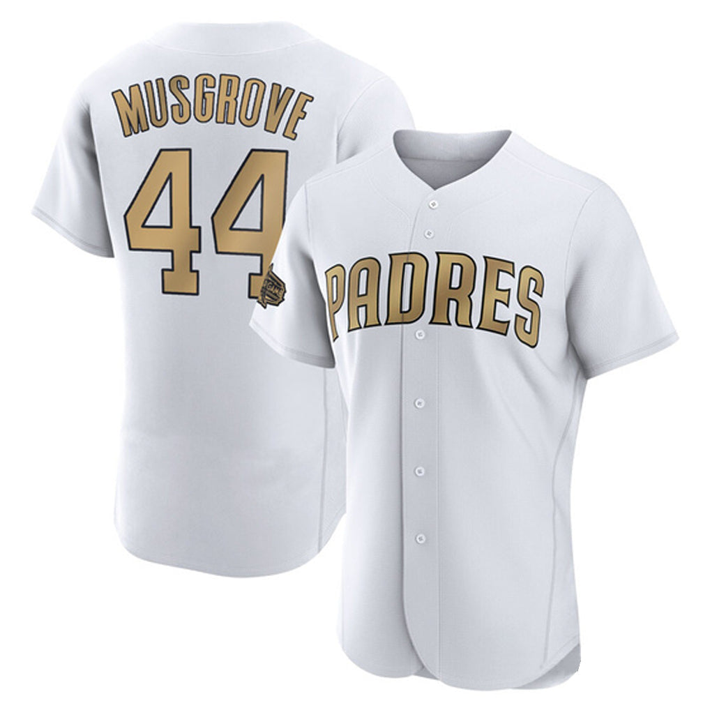 Rebec S.Diego Padres #44 Joe Musgrove Player Gold All-Star Home Limited Elite Stitched Jerseys