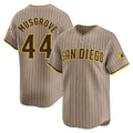 Rebec S.Diego Padres #44 Joe Musgrove Player Khaki Home Limited Stitched Jerseys