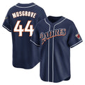 Rebec S.Diego Padres #44 Joe Musgrove Player Navy Cooperstown Collection Limited Home Stitched Jerseys