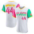 Rebec S.Diego Padres #44 Joe Musgrove Player White City Connect Home Limited Elite Stitched Jerseys
