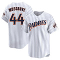 Rebec S.Diego Padres #44 Joe Musgrove Player White Cooperstown Collection Limited Home Stitched Jerseys