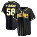 Rebec S.Diego Padres #58 Wandy Peralta Player Black 2026 Fashion Home Stitched Jerseys