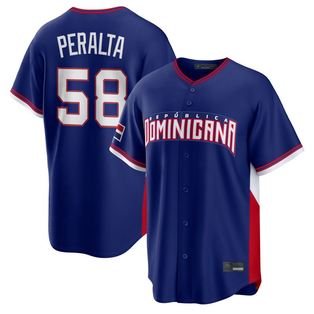 Rebec S.Diego Padres #58 Wandy Peralta Player Royal 2026 World Classic Home Limited Stitched Jerseys
