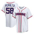 Rebec S.Diego Padres #58 Wandy Peralta Player White 2026 World Classic Home Limited Stitched Jerseys