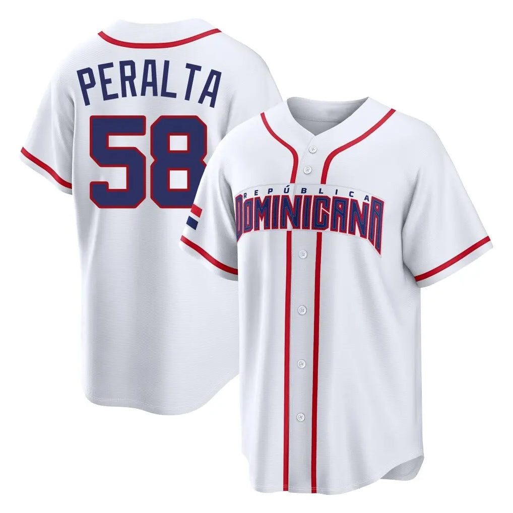 Rebec S.Diego Padres #58 Wandy Peralta Player White 2026 World Classic Home Limited Stitched Jerseys