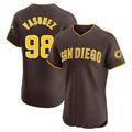 Rebec S.Diego Padres #98 Randy Vasquez Player Brown Home Limited Elite Stitched Jerseys