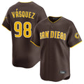 Rebec S.Diego Padres #98 Randy Vasquez Player Brown Home Limited Stitched Jerseys