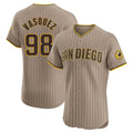 Rebec S.Diego Padres #98 Randy Vasquez Player Khaki Home Limited Elite Stitched Jerseys