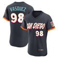 Rebec S.Diego Padres #98 Randy Vasquez Player Obsidian 2026 City Connect Home Limited Elite T-shirt Stitched Jerseys