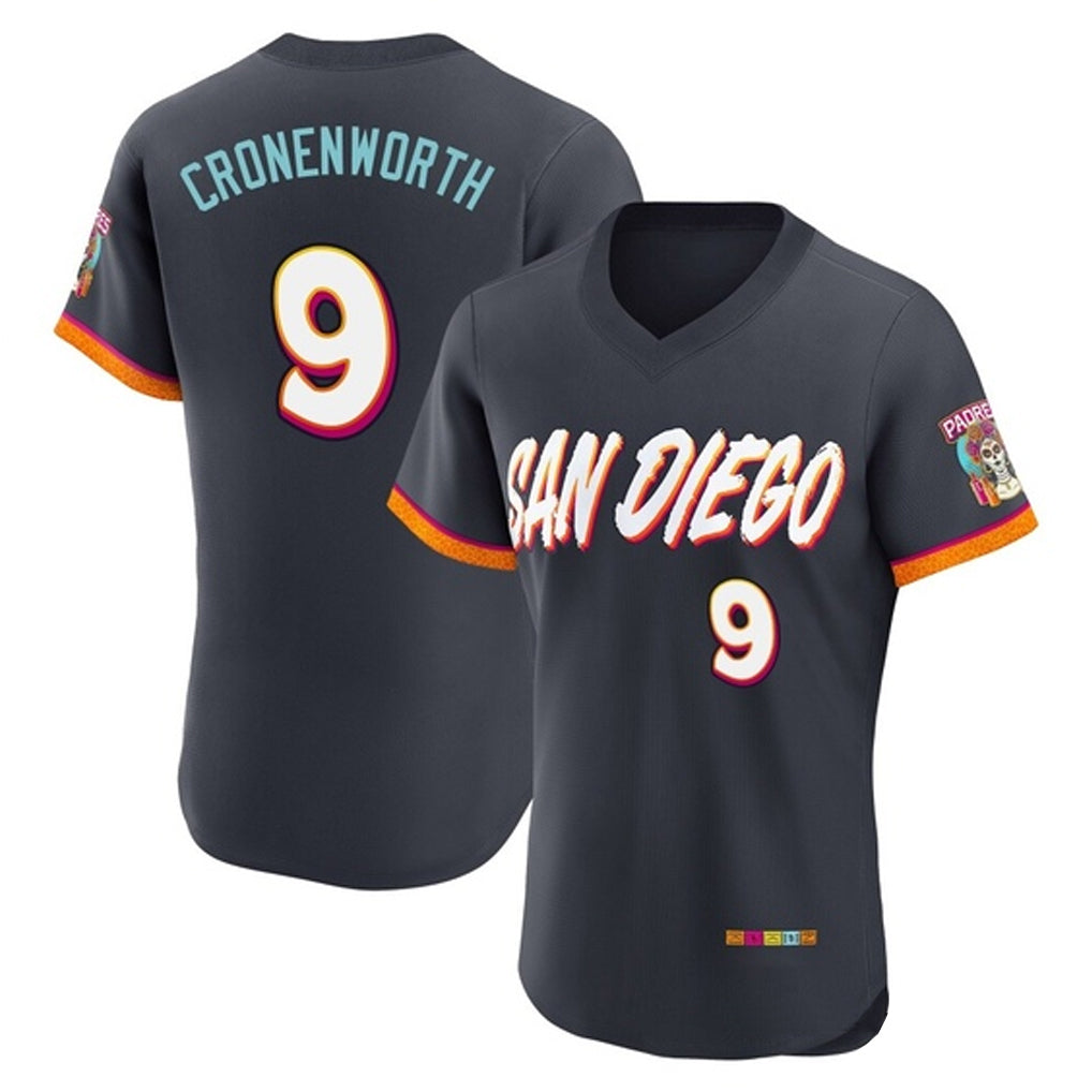 Rebec S.Diego Padres #9 Jake Cronenworth Player Obsidian 2026 City Connect Home Limited Elite T-shirt Stitched Jerseys
