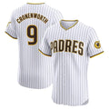 Rebec S.Diego Padres #9 Jake Cronenworth Player White Home Limited Elite Stitched Jerseys