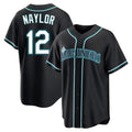 Rebec S.Mariners #12 Josh Naylor Player Black Fashion Home Limited Stitched Jerseys
