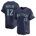 Rebec S.Mariners #12 Josh Naylor Player Navy Home Limited Stitched Jerseys