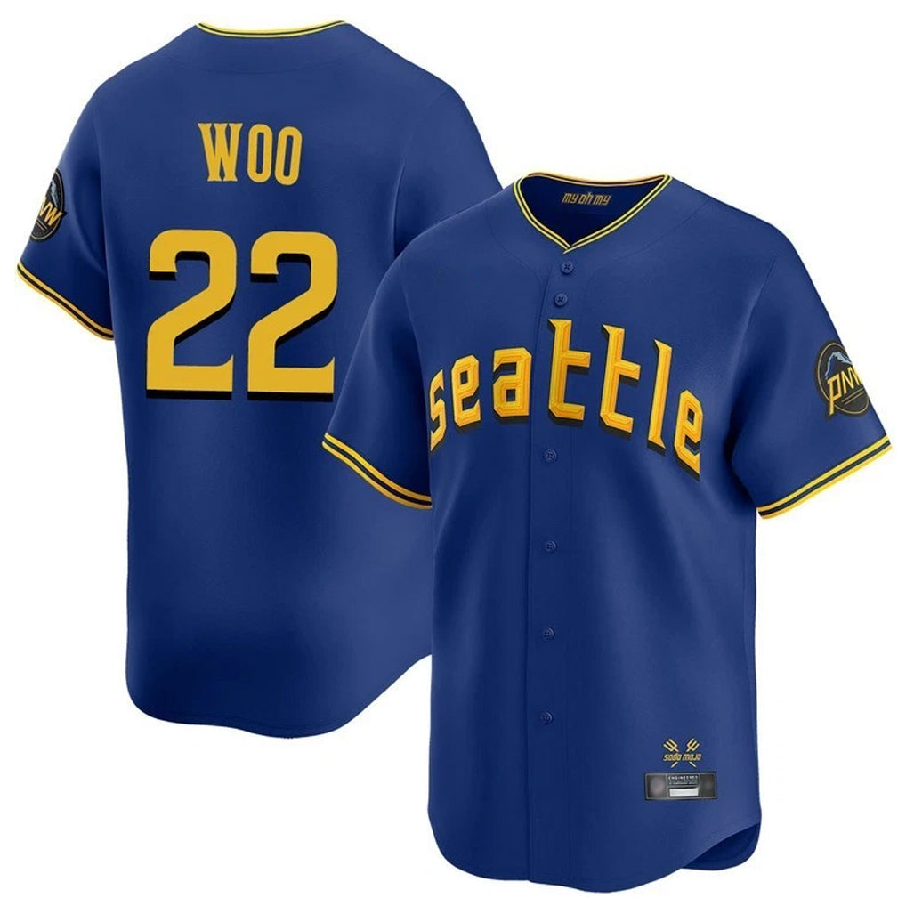 Rebec S.Mariners #22 Bryan Woo Player Royal City Connect Home Limited Stitched Jerseys