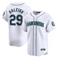 Rebec S.Mariners #29 Cal Raleigh Player White Home Limited Stitched Jerseys