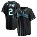 Rebec S.Mariners #2 Cole Young Player Black Fashion Home Limited Stitched Jerseys