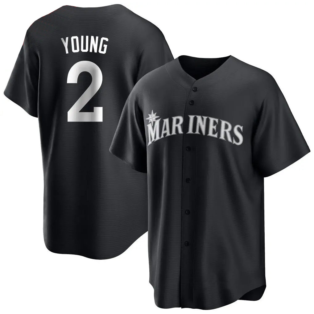 Rebec S.Mariners #2 Cole Young Player Black Home Limited Stitched Jerseys