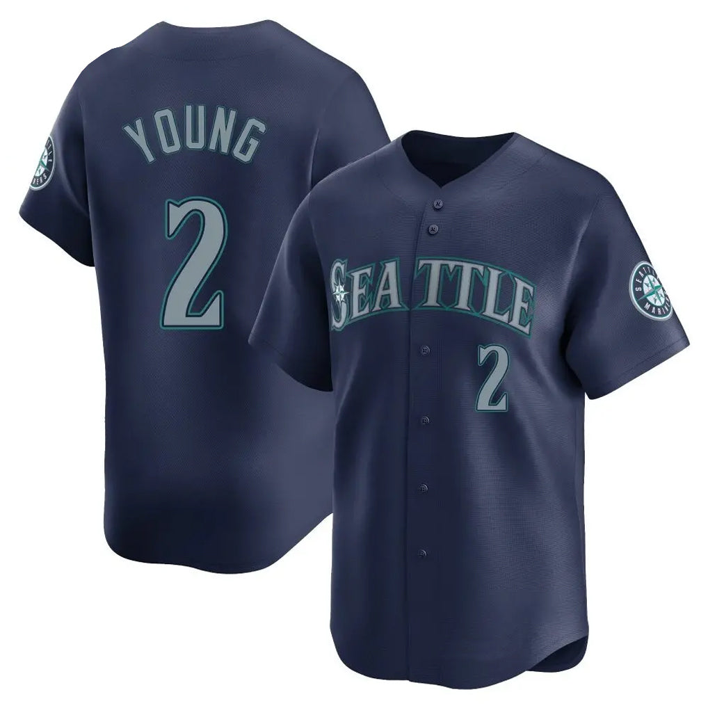 Rebec S.Mariners #2 Cole Young Player Navy Home Limited Stitched Jerseys