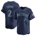Rebec S.Mariners #2 Cole Young Player Navy Home Limited Stitched Jerseys