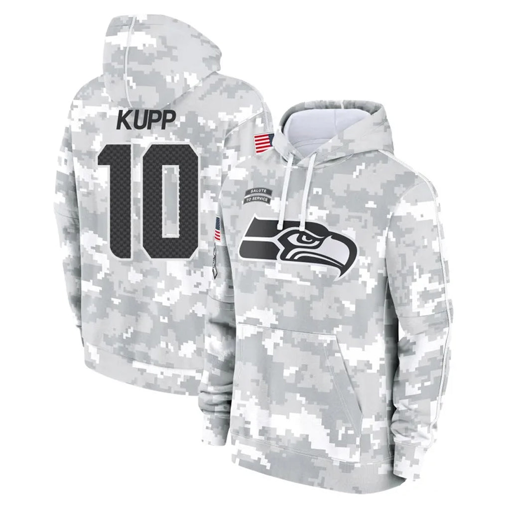 Rebec S.Seahawks #10 Cooper Kupp Player Arctic Camo Limited Salute to Service Pullover Hoodies Game Stitched Jerseys